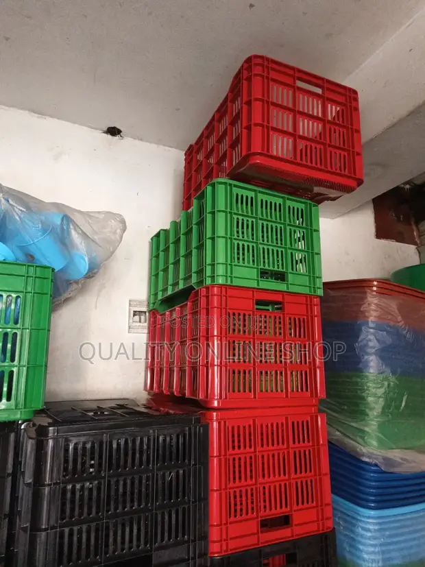 Vented Plastic Crates - 1