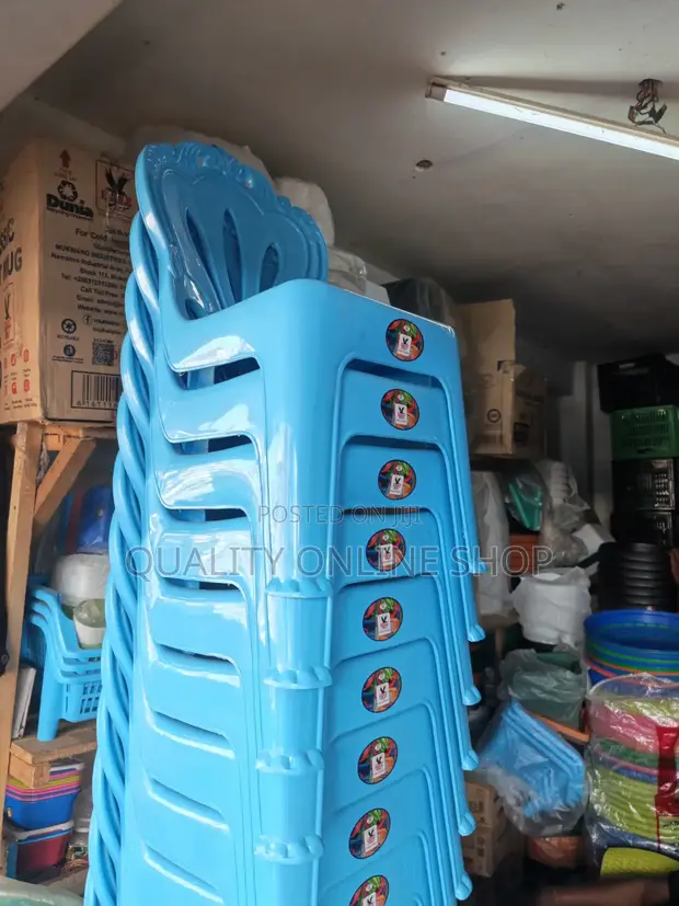 King Kids Plastic Chairs - Blue - 1
