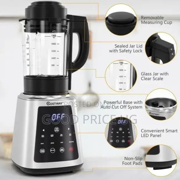 Costway Professional Countertop Blender 8-in-1 - 1