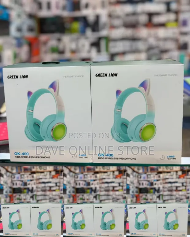 Green Lion GK-400 Kids Wireless Headphones - 1