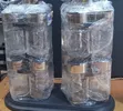 Spice Canister Set with Rotating Stand (16 Pieces) - 1