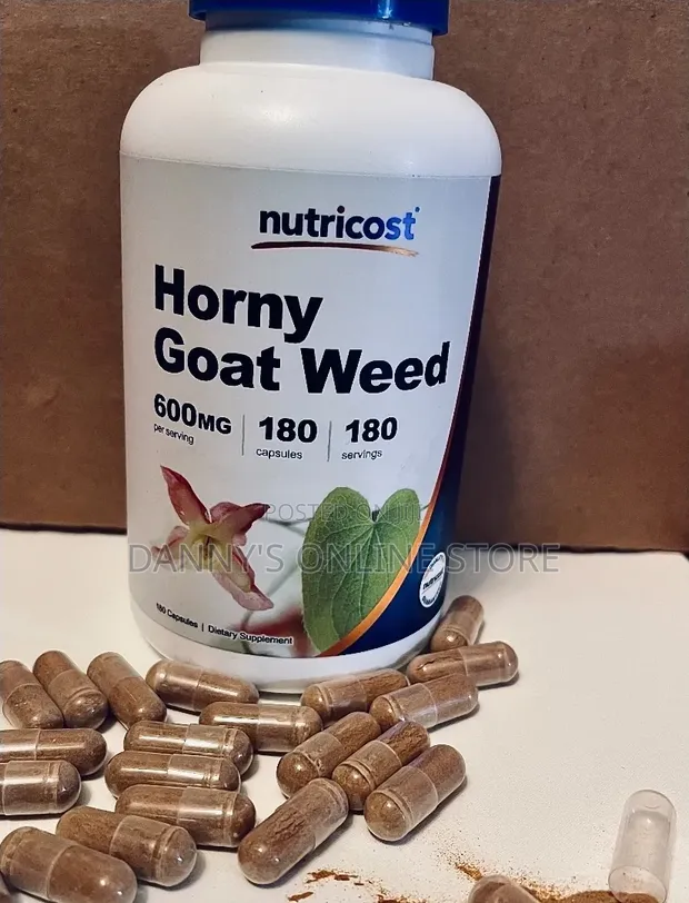 Horny Goat Weed, 600mg, 180 Capsules - 1