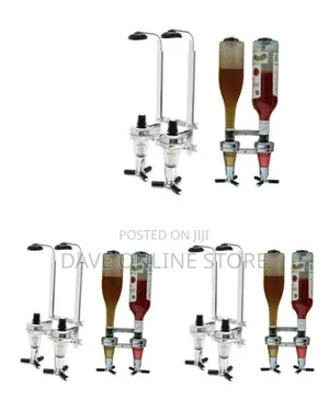 2-Bottle Wall-Mounted Spirit Dispenser & Optical Pourer