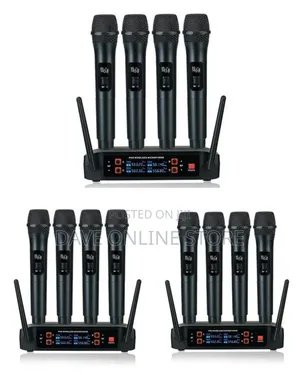 Generic 4-Channel Professional Wireless Microphone System