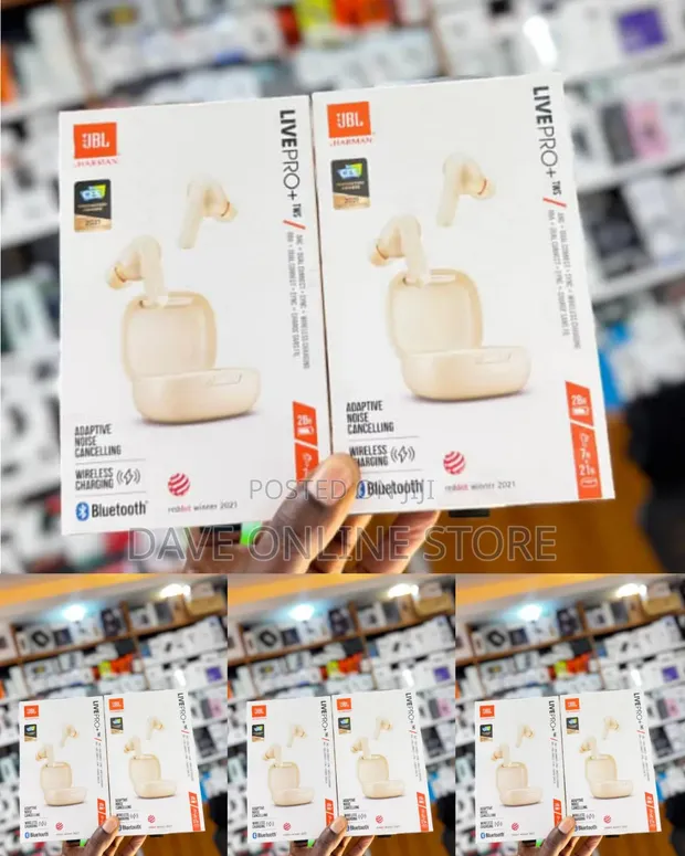 JBL Live Pro+ TWS True Wireless In-Ear Headphones - Gold - 1