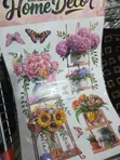 Self-Adhesive 3D Floral Plant Stand & Hanging Flower Wall Sticker - 1