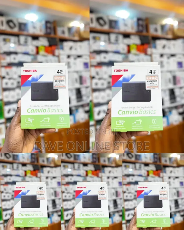 Toshiba Canvio Basics 4TB Portable External Hard Drive - 1