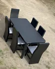 Black Dining Table for 6 Seater - 1