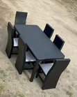 Black Dining Table for 6 Seater - 2