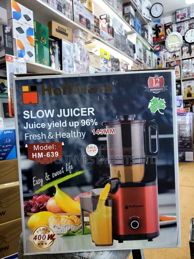 Hoffmans HM-639 Slow Juicer - 400W Cold-Press - 1