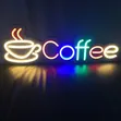 VNDRA® Coffee Neon Sign LED Light Cup Wall Decor for Cafe - 4