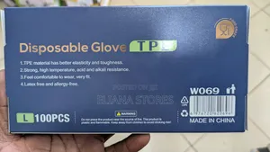 Waco Disposable TPE Gloves - Large, 100pcs