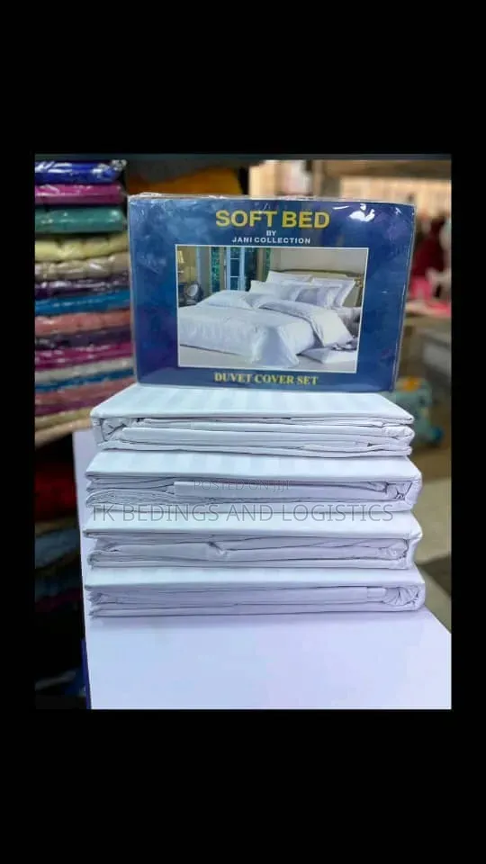 Hotel Collection Duvet Set - White Stripes - 1