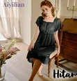 Vintage-Style Lace Babydoll Nightgown - 2