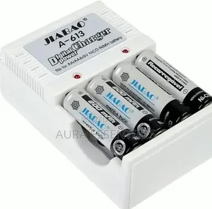 Jiabao JB-212 Digital Battery Charger with 4 AAA Batteries