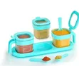 Elegant 3-Piece Dry Food & Spice Storage Set with Serving Tray - 1