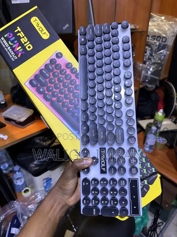 WOLF TF210 Gaming Keyboard with RGB Backlight and Mouse - 1