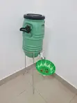Hand Wash Plastic Water Tank with Tap, Basin & Stand - 1