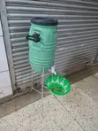 Hand Wash Plastic Water Tank with Tap, Basin & Stand - 2