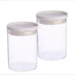 Two Modular Airtight Clear Plastic Food Storage Canisters (620ml) - 1