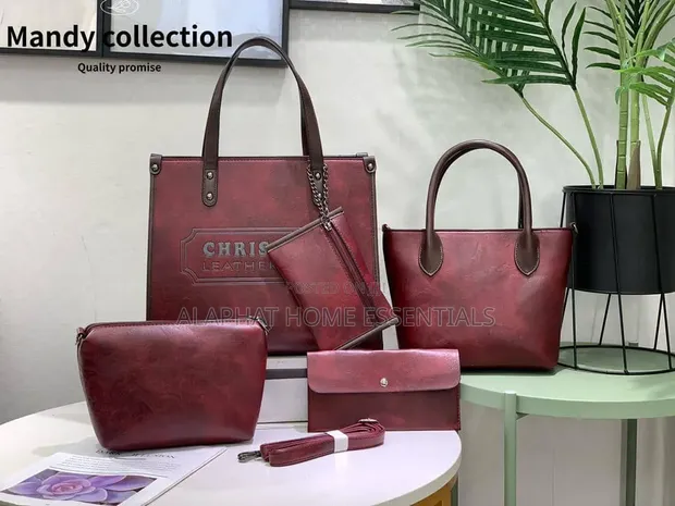 5-in-1 Christian Leatherware Matching Bag Set - 1