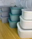 Stackable Rectangular Food Storage Containers (Set of 3) - 1