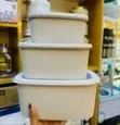 Stackable Rectangular Food Storage Containers (Set of 3) - 2