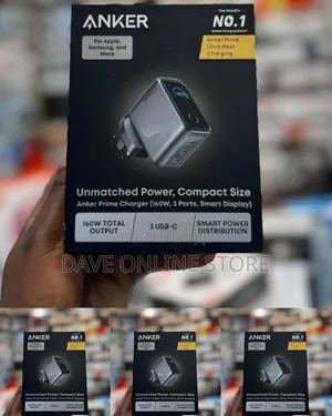 Anker Prime 160W 3-Port Charger with Smart Display