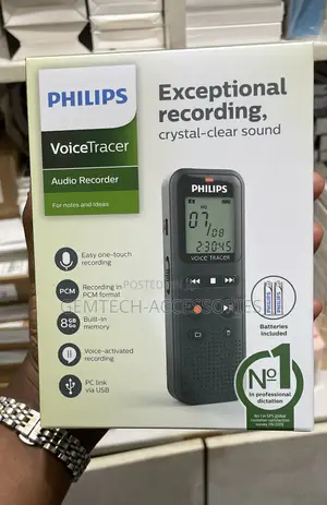Philips VoiceTracer DVT4110 8GB Voice Recorder