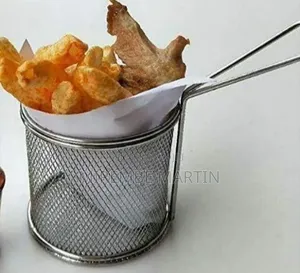 Professional Mini Stainless Steel Frying and Serving Basket (Set of 6)