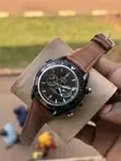 Omega Men's Watch - Genuine Leather Strap - 1