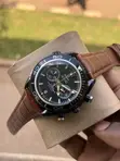 Omega Men's Watch - Genuine Leather Strap - 2