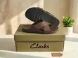 Clarks Premium Leather Rubber Sandals - 1