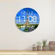 Round Digital LED Wall and Tabletop Clock - 4