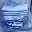 Royal Fitted Bedsheet Set - White & Royal Blue - 2
