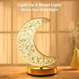 Rechargeable Crystal Moon LED Table Lamp - 2