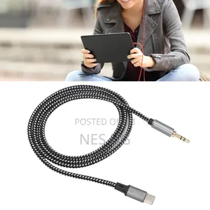 3.5mm AUX to Type-C Audio Cable - Gray