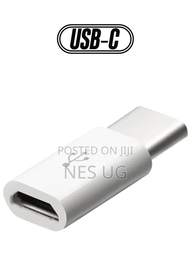 USB-C Male to Micro USB Adapter - White - 1