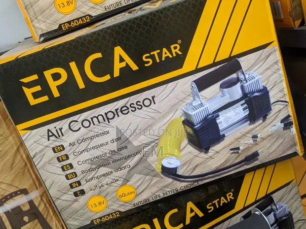 Portable Heavy-Duty Car Air Compressor (EP-60432) - 1