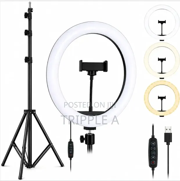 10-inch LED Ring Light with Tripod - 1