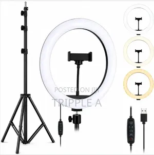 10-inch LED Ring Light with Tripod