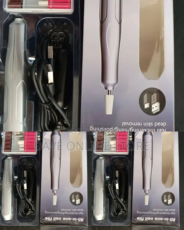 All-in-One Portable Electric Nail File and Drill Kit - 1