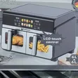 Hoffmans HM-802 Electric Air Fryer - 12L Double Basket - 2