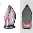 Pink Professional Cordless Steam Iron with Rapid Charging Base - 1