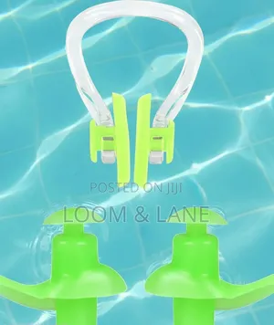 Reusable Silicone Swimming Ear Plugs with Nose Clip