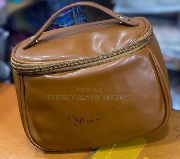 Cosmetic Travel Bag - Genuine Leather - 1