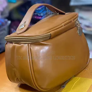Cosmetic Travel Bag - Genuine Leather