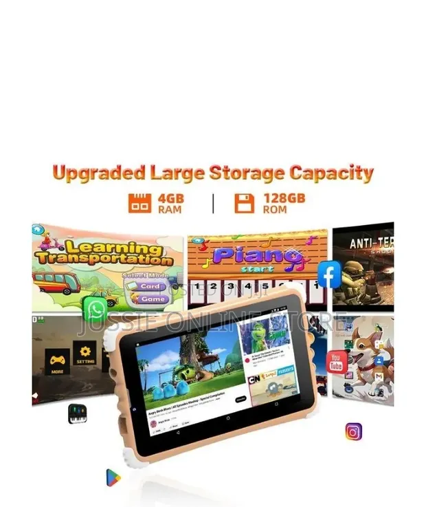New 7-inch Kids Educational Tablet 128GB - 1