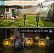 4pcs Solar-Powered LED Garden Torch Lights - 1