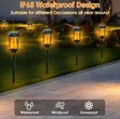 4pcs Solar-Powered LED Garden Torch Lights - 2